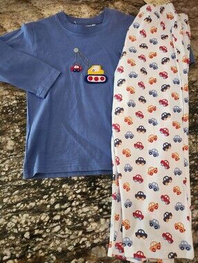 Blue Crane & Car Kids Matching Set